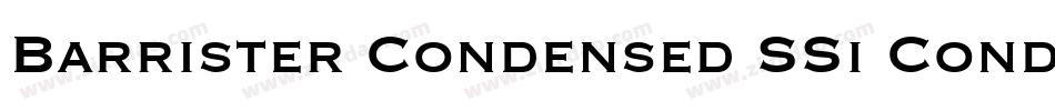 Barrister Condensed SSi Condensed字体转换